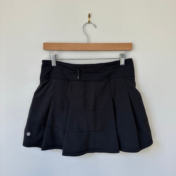 Lululemon Pace Rival Mid-Rise Skirt Black 6 - Picture 2 of 7